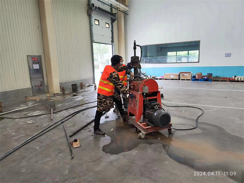 乐亭厂房地面下沉塌陷注浆加固施工